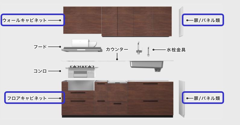 ◇TOTO ウォールキャビネットH700 【品番：KTWM045NNLCYRAB7A】 製品